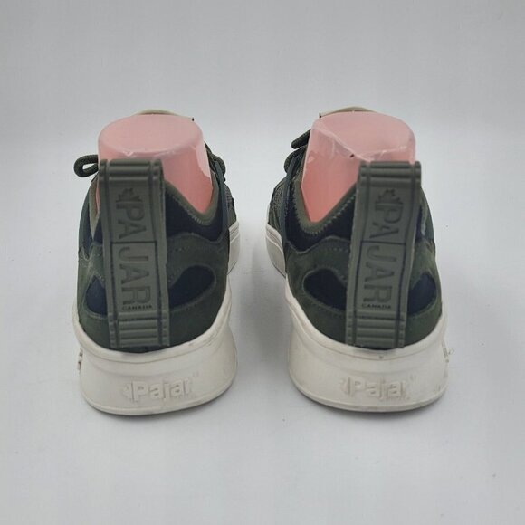 Pajar Comfort Fit Green Mesh & Leather Yano Sneakers Men's US Size 8 / 8.5 - Picture 6 of 12